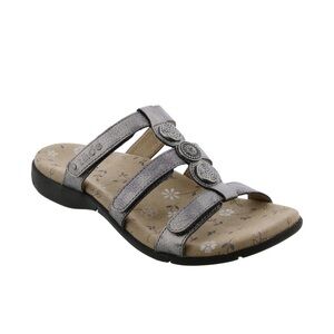 Taos Pewter Women's Metallic Sandals Sz 8
